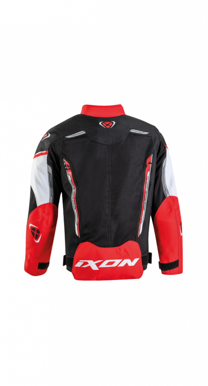 Ixon Striker Air Black/White/Red Kids Textile Jacket