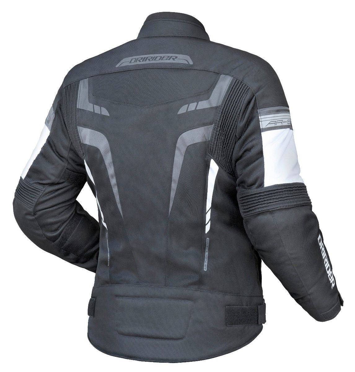 DriRider Air-Ride 5 Black/White/Grey Womens Textile Jacket