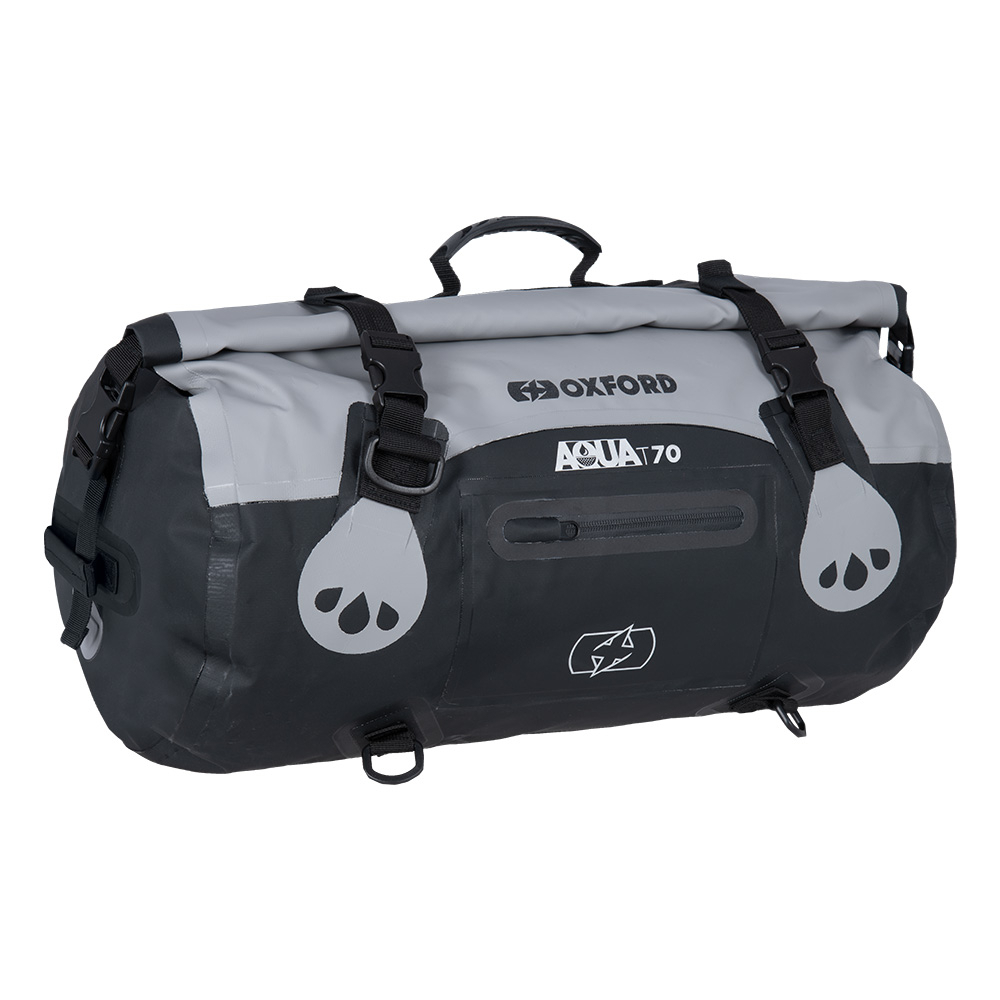 Black/Grey 70 Litre OXFORD Unisexs Aqua T-70 Roll Bag 