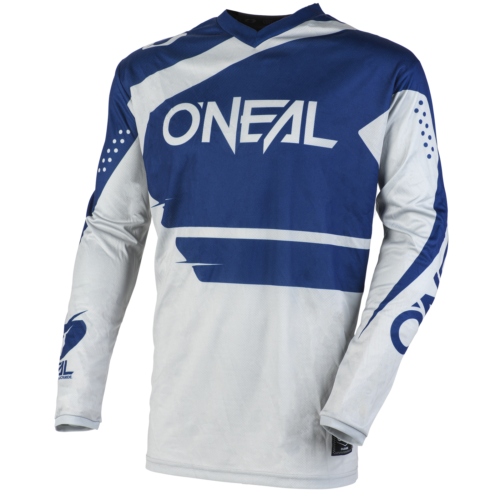 blue and grey jersey