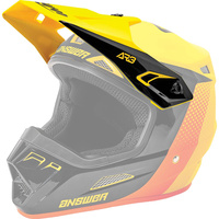 Answer 2021 Visor Peak for AR3 Pace Helmet Yellow/Black/Orange