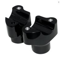 Drag Specialties 0602-0350 1-1/2" Tall Risers w/1-1/4" Thick Base for 1" Handlebar Universal Use