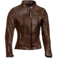 Ixon Crank Leather Ladies Jacket Brown [Size:LG]