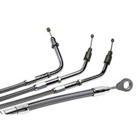 Barnett 102-70-40109-03 Stainless Steel w/Clear Coat Push 3" Over Throttle Cable for Suzuki M109R 06-09