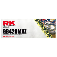 RK Racing 12-42M-126GD Heavy Duty Chain GB420MXZ 126 Link Gold