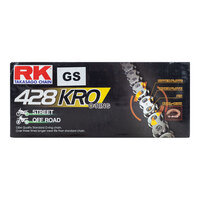 RK Racing 12-485-136GD Chain GS428KRO 136 Link Gold
