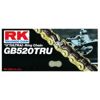 RK Racing 12-529-120GD "U"(Ultra)-Ring Chain GB520TRU 120 Link Gold