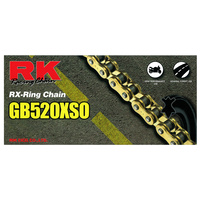 RK Racing 12-52X-120GD Chain GB520XSO 120 Link Gold