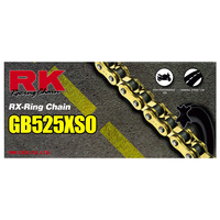RK Racing 12-55X-120GD Chain GB525XSO 120 Link Gold