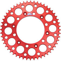 Renthal 154V52052GRD Ultralight Grooved 52T Rear Sprocket Red (520 Pitch)