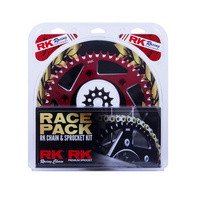 RK Racing 20-001-21R Racing Chain & Sprocket Kit Pro Gold/Red 13/49T for Honda CRF250R 04-17