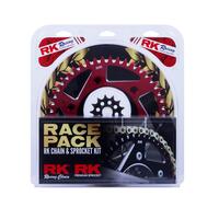 RK Racing 20-001-24R Race Pack Chain & 13T/48T Sprocket Kit Gold/Red for Honda CRF250R 18-20