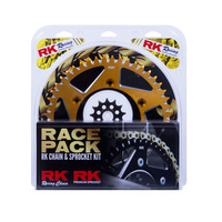 RK Racing 20-003-26G Racing Chain & Sprocket Kit Pro Gold/Gold 13/49T for Suzuki RMZ250 13-18
