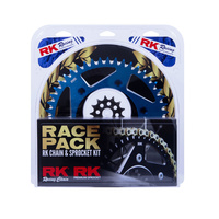RK Racing 20-004-21B Racing Chain & Sprocket Kit Pro Gold/Blue 13/49T for Yamaha YZ250F 01-18