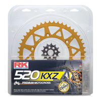 RK Racing 20-033-26G Chain & Sprocket Kit Lite Gold 13T/49T for Suzuki RMZ250 13-21