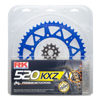RK Racing 20-034-21B Chain & Sprocket Kit Lite Blue 13T/49T for Yamaha YZ250F 01-21