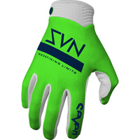 Seven Zero Contour Fluro Green Gloves