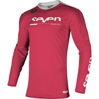 Seven Rival Rampart Youth Jersey Fluro Red