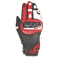 Ixon RS Ring Gloves Black/White/Red