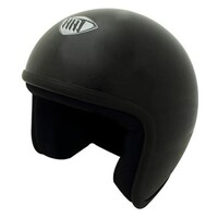 THH T380 Open Face Helmet w/No Studs Painted Matte Black