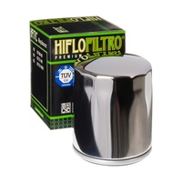 Hiflo Filtro Oil Filter HF171C Chrome Twin Cam Models 99-17 & Milwaukee-Eight 17-up Oem 63798-99