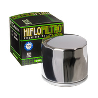 Hiflo Filtro HF1-72 Chrome Oil Filter Big Twin 4Spd 83-86 (exc Softail) Sportser 80-e84 Oem 63782-80