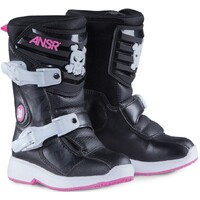 Answer 2023 Pee-Wee Black/Pink Boots