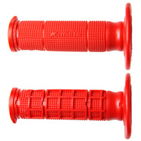 Ariete 55-026-21R Unity Half Waffle Hand Grips Red 115mm Closed End 02621/A-R