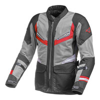 Macna Aerocon Black/Grey/Red Textile Hoodie Jacket