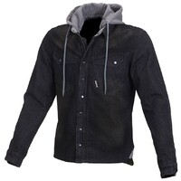 Macna West Coast Black Textile Hoodie Jacket
