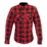 Merlin Madison Red Womens Textile Flannel Jacket