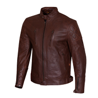 Merlin Wishaw D3O Brown Leather Jacket