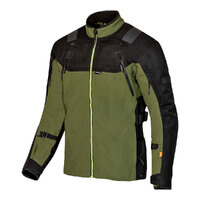 Merlin Navar Laminated D3O Black/Dark Green Textile Jacket