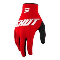 Shot Raw Burst Gloves Red