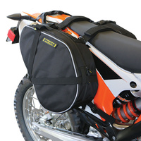 Nelson-Rigg RG-020 Dual-Sport Black Expandable Saddle Bags 12-15L