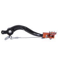 States MX 70-BPF-67E Rear Brake Pedal Black/Orange Flexi Tip for KTM
