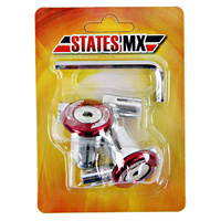 States MX 70-CAP-29R Universal Bar Ends Red