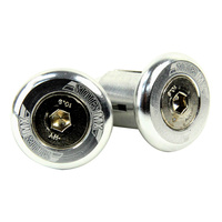States MX 70-CAP-29S Universal Bar Ends Silver