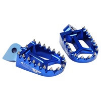 States MX 70-FP1-511B Alloy S2 Off Road Footpegs Blue for all Yamaha 85-450 99-17/Gas Gas 00-12