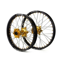 States MX 70-WSAS-01 Wheel Set w/Excel A60 Rim Upgrade Black/Gold/Gold for Suzuki RMZ 07-19