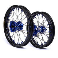 States MX 70-WSH-11 Wheel Set (Front 14"/Rear 12") Black/Blue for Husqvarna TC65 17-Up