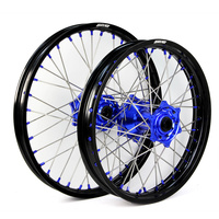 States MX 70-WSY-03 Wheel Set (Front 21"/Rear 19") Black/Blue for Yamaha YZF 14-18