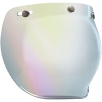 Bell 7018133 3 Snap Bubble Visor (Silver Iridium) for Custom 500 Helmets