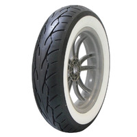 Vee Rubber VRM302 White Wall Rear Tyre 180/60 B-16 74H Tubeless