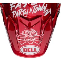 Bell Replacement Peak Fasthouse Day in the Dirt 2019 Red/Navy for Moto-9 Flex Helmets