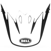 Bell Replacement Peak Presence Matte/Gloss Black/White/Red for MX-9 Helmets