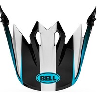 Bell Replacement Peak Dash White/Blue for MX-9 Helmets