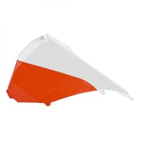Polisport 75-845-51WO Air Box Cover White/Orange for KTM SX/SX-F/XC/XC-F 13-15