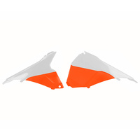 Polisport 75-845-52WO Air Box Cover White/Orange for KTM EXC/EXC-F/XC-W/XCF-W 14-16