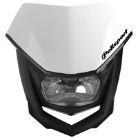 Polisport 75-865-74W Halo Headlight Black/White